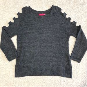 Gray Cutout Sweater-Alley & Gabby-Size S